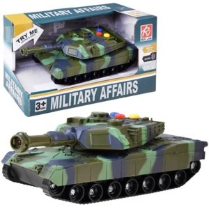 Vojenský tank so svetelnými a zvukovými efektmi