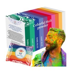 Farebný Holi prášok - súprava 10x100g