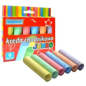 Chodníková krieda JUMBO 6 ks