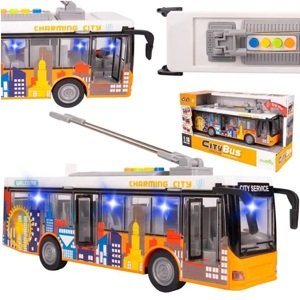 Trolejbus so svetlom, zvukom a otvárateľnými dverami