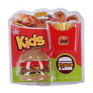 Fast food set: Hamburger s hranolkami