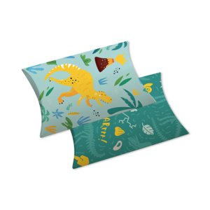 Darčeková krabička vankúšová veľká 2 ks - Dinosaury (15 × 5,5 × 21,5 cm) ALBI