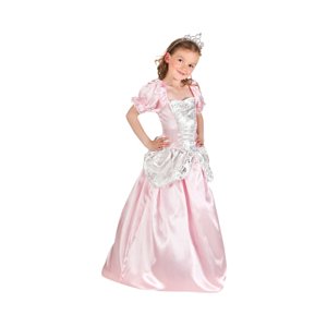 Detský kostým Princezná ružový satén veľ. 4-6 rokov ALBI