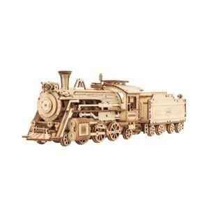 Drevený model - Parná lokomotíva Robotime