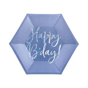 Taniere Happy B'day! tmavo modré 6 ks ALBI