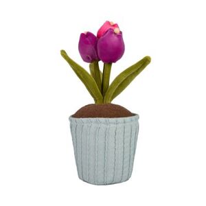 Maxi plyšový kvet - Farebné tulipány ALBI