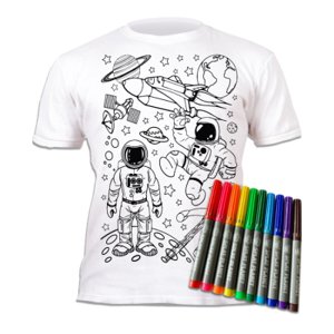 Vyfarbovacie tričko pre deti - Vesmír (3-4 roky) Splat Planet
