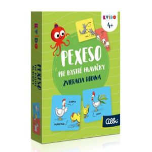 Pexeso pre bystré hlavičky - Zvieracia rodina 2. vydanie ALBI