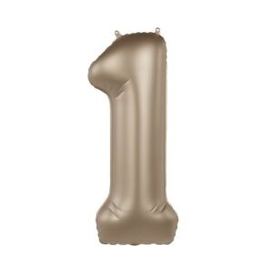 Balónik fóliový 86 cm zlatý matný číslo 1 ALBI