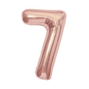 Balónik fóliový 85 cm rose gold číslo 7 ALBI