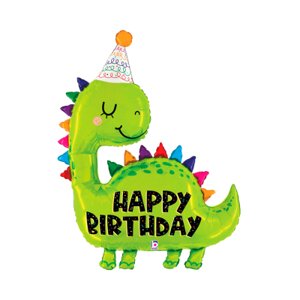 Balónik fóliový Happy Birthday Dinosaurus ALBI