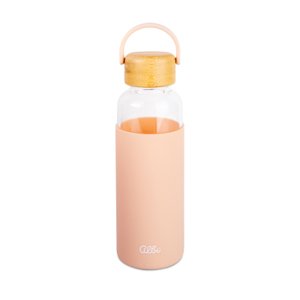 Oranžová sklenená fľaša ALBI