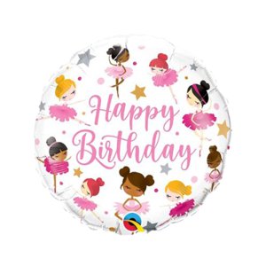 Balónik fóliový Happy Birthday baletka ALBI