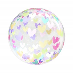 Balónik bublina farebné srdiečka ALBI