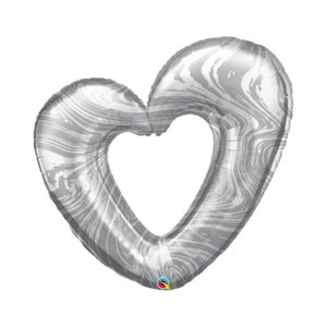 Balónik fóliový srdce strieborné ALBI