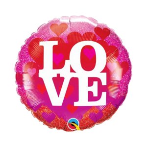 Balónik fóliový Kruh Love ALBI