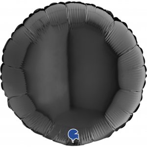 Fóliový balónik čierny kruh 46cm ALBI