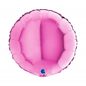 Fóliový balónik tmavo-ružový kruh 46cm ALBI