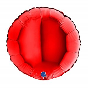 Fóliový balónik červený kruh 46cm ALBI