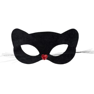 Škraboška čierna mačka ALBI