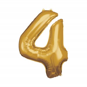 Fóliový balónik zlato č.4 ALBI