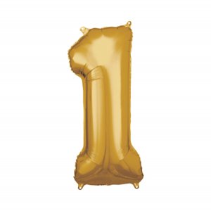 Fóliový balónik zlato č.1 ALBI