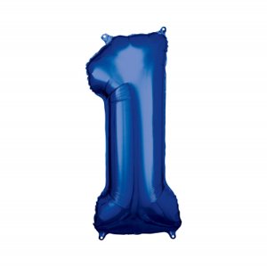 Balónik fóliový číslo 88 cm modrá 1 ALBI