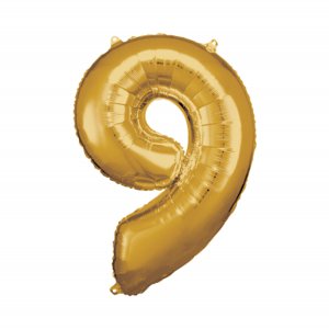 Fóliový balónik zlato č.9 ALBI