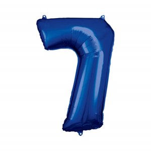 Balónik fóliový číslo 88 cm modrá 7 ALBI