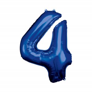 Balónik fóliový číslo 88 cm modrá 4 ALBI