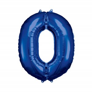 Balónik fóliový číslo 88 cm modrá 0 ALBI