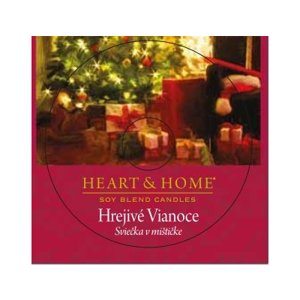 Hrejivé Vianoce - sviečka v mištičke Heart & Home