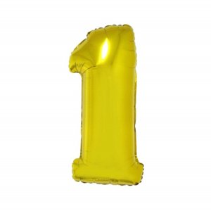 Fóliový balónik 92 cm zlatý číslo 1
