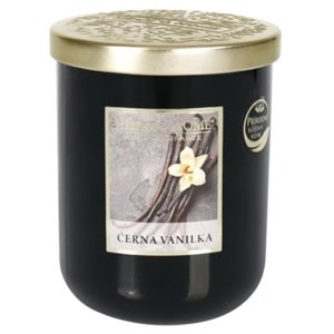 Čierna vanilka - stredná sviečka Heart & Home