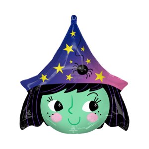 Fóliový balónik Halloween čarodejnica