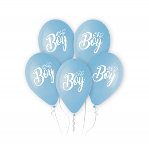 Balóniky latexové modré It´s a Boy 5 ks ALBI