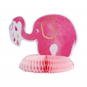 Papierová dekorácia It´s a Girl slon ružový ALBI