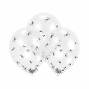 Balóniky latexové Pavúky transparentné 6 ks ALBI