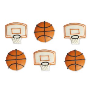 Decora Cukrové zdobenie - Basketbal 6 ks