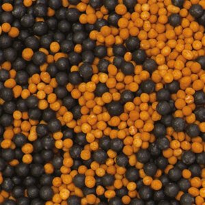 Decora Cukrové guličky - Oranžovo/Čierne 100 g