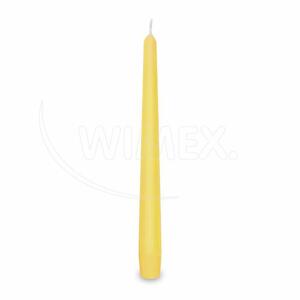 WIMEX s.r.o. Sviečka kónická žltá Ø23 x 245 mm [10 ks]