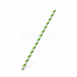 WIMEX s.r.o. Slamka papierová Špirála zelená `JUMBO` Ø8mm x 25cm [100 ks]