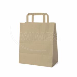 WIMEX s.r.o. Papierová taška hnedá 22+10 x 28 cm [250 ks]