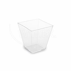 WIMEX s.r.o. Fingerfood pohárik (PS) hranatý číry 50 x 50 x 45 mm 60ml [50 ks]