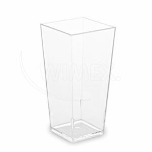 WIMEX s.r.o. Fingerfood pohárik (PS) hranatý číry 40 x 40 x 82 mm 85ml [40 ks]