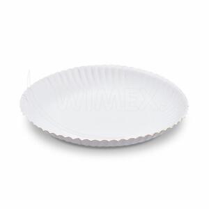 WIMEX s.r.o. Papierový tanier (FSC Mix) hlboký biely Ø22cm [50 ks]