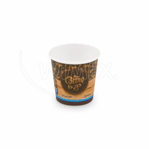 WIMEX s.r.o. Papierový pohár "Coffee to go" Ø62mm 110ml `XS: 0,08L/4oz` [50 ks]