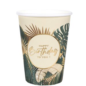 Santex Papierové poháre - Birthday Jungle 10 ks