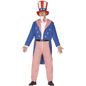 Guirca Pánsky kostým - Uncle Sam Veľkosť - dospelý: L