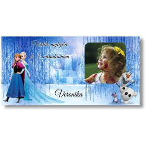 Personal Narodeninový banner s fotkou - Frozen Rozmer banner: 130 x 260 cm